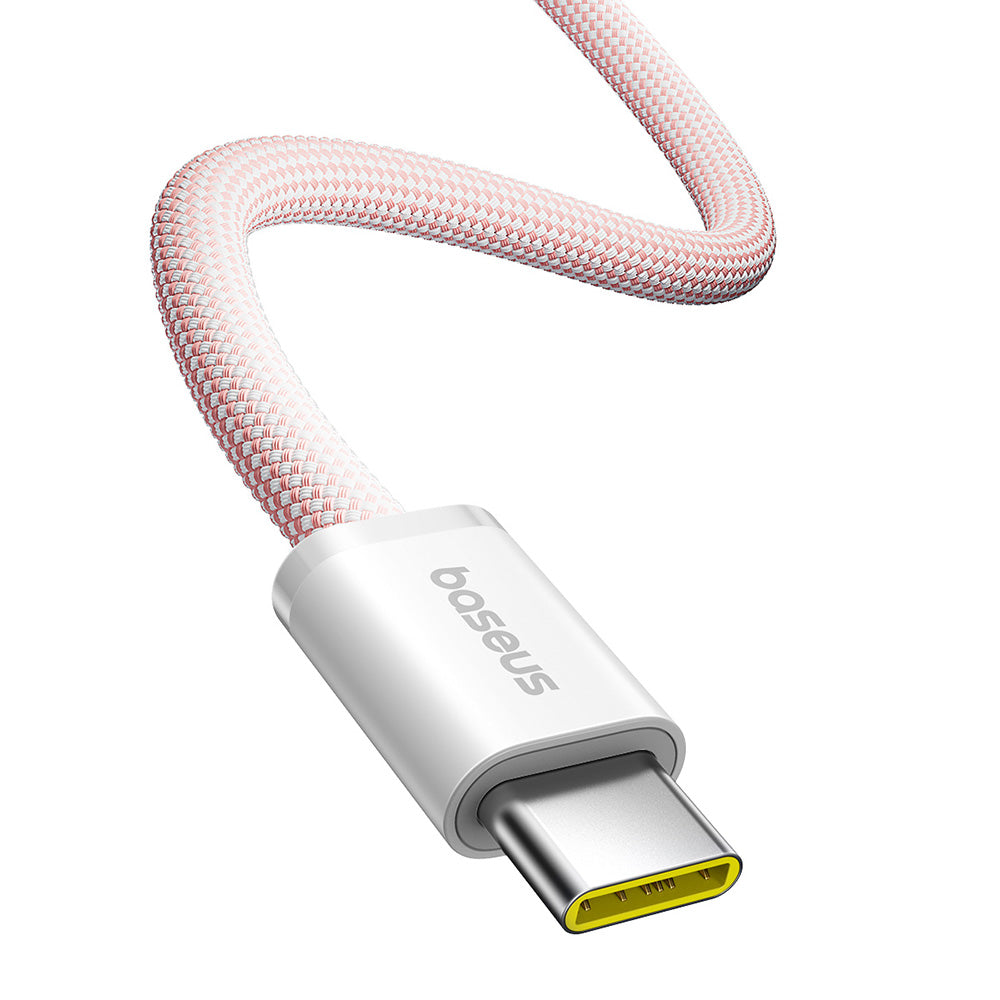 Cablu Date si Incarcare USB-C - USB-C Baseus Dynamic 4 Series, 100W, 1m, Roz P10381400411-00