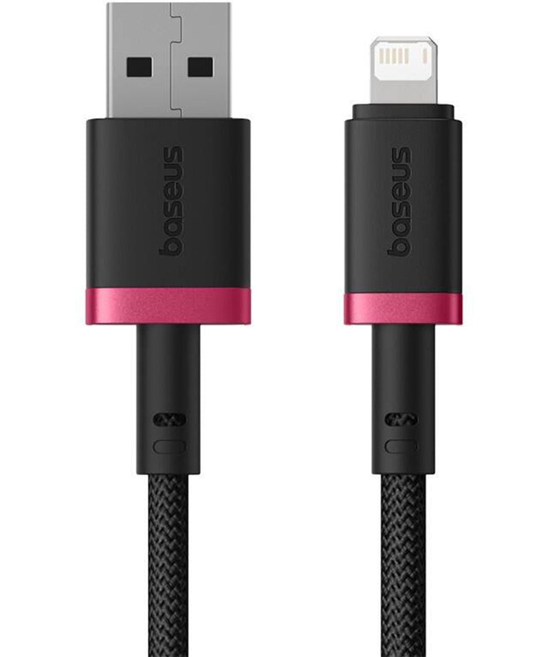 Cablu Date si Incarcare USB-A - Lightning Baseus Dura Series, 18W, 2m, Rosu P10377801U01-03
