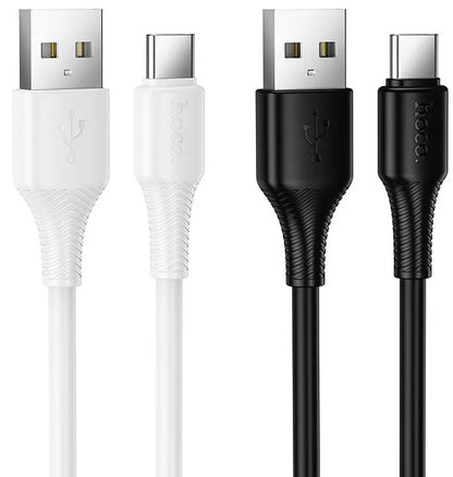 Cablu Date si Incarcare USB-A - USB-C HOCO X120, 60W, 1m, Alb