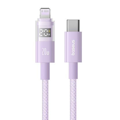 Cablu Date si Incarcare USB-C - Lightning Baseus Display 2, 20W, 1m, Mov P10382703511-00