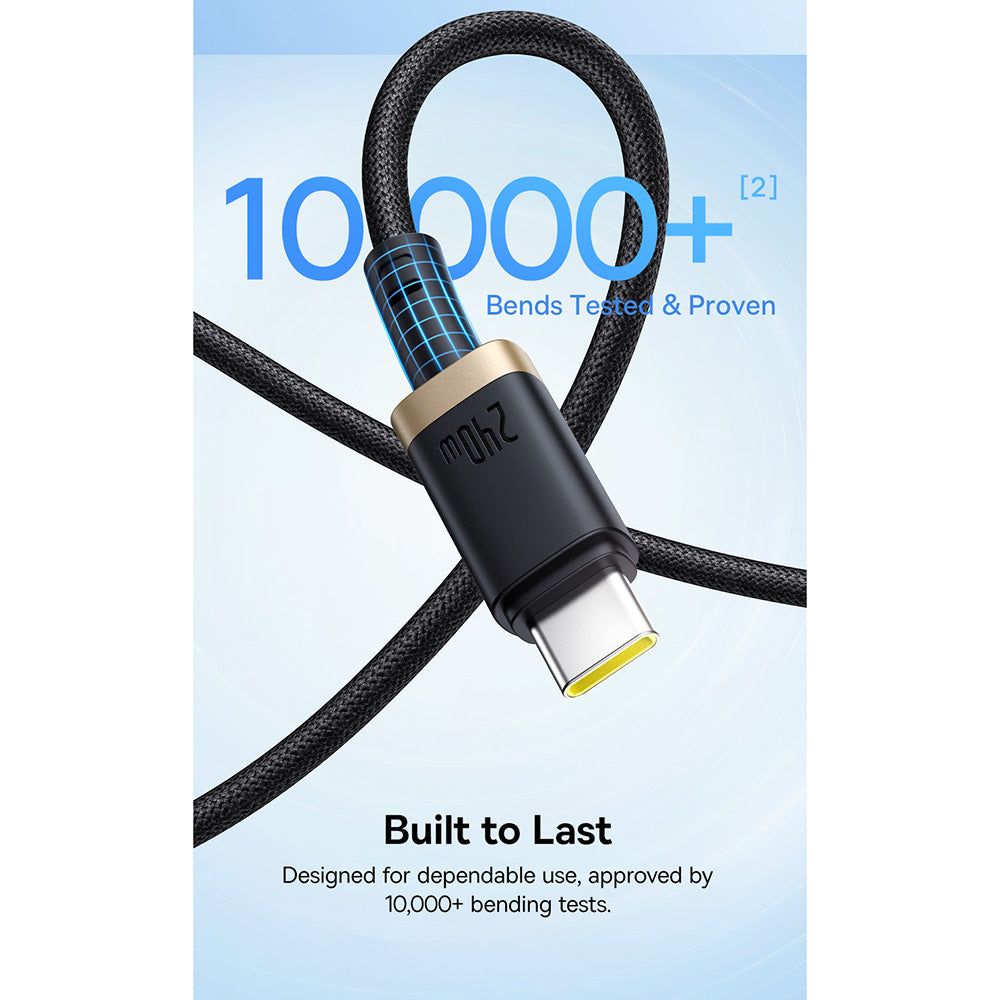 Cablu Date si Incarcare USB-C - USB-C Baseus Dura Series, 240W, 1m, Rosu P10377803U03-01