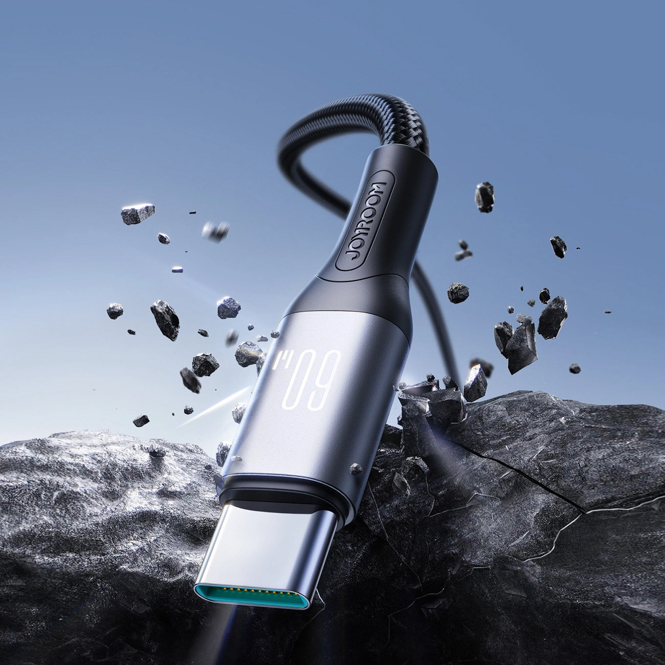 Cablu Date si Incarcare USB-C - USB-C Joyroom S-A28 Flash, 60W, 1m, Negru