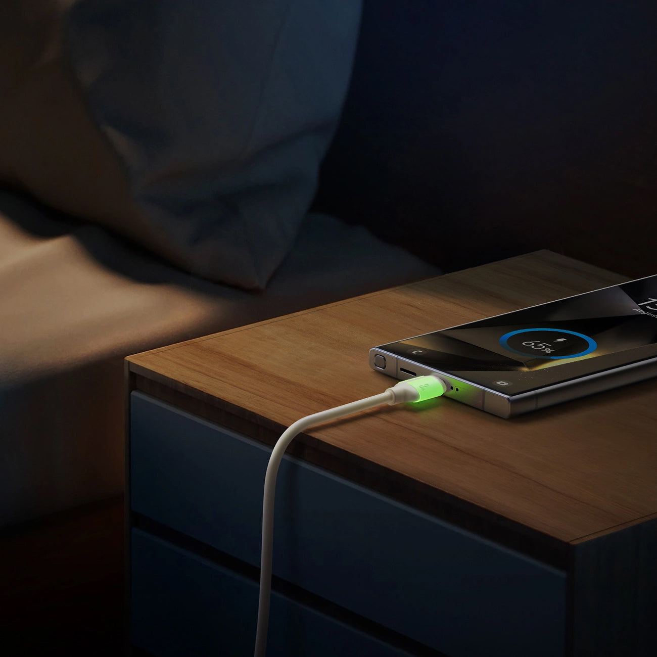 Cablu Date si Incarcare USB-A - USB-C Joyroom S-A53, 30W, 2m, Bej