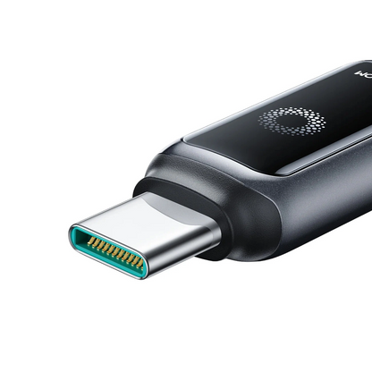 Cablu Date si Incarcare USB-A - USB-C Joyroom S-A55 StarFlight Display, 66W, 1.2m, Negru