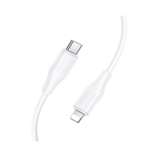 Cablu Date si Incarcare USB-C - Lightning HOCO X124, 27W, 1m, Alb