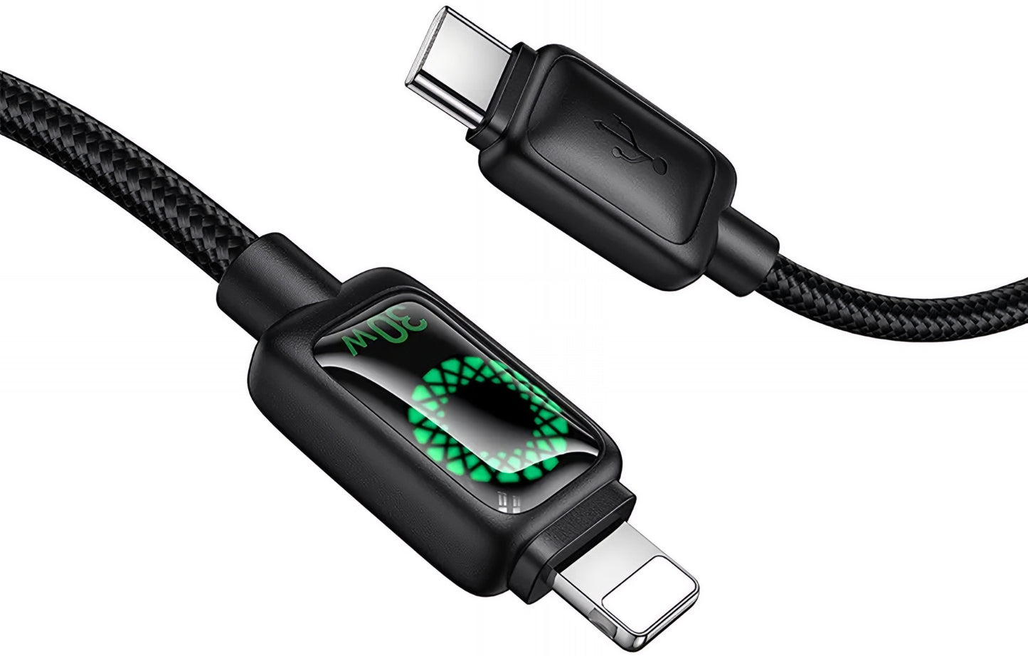 Cablu Date si Incarcare USB-C - Lightning HOCO U146, 30W, 1.2m, Negru