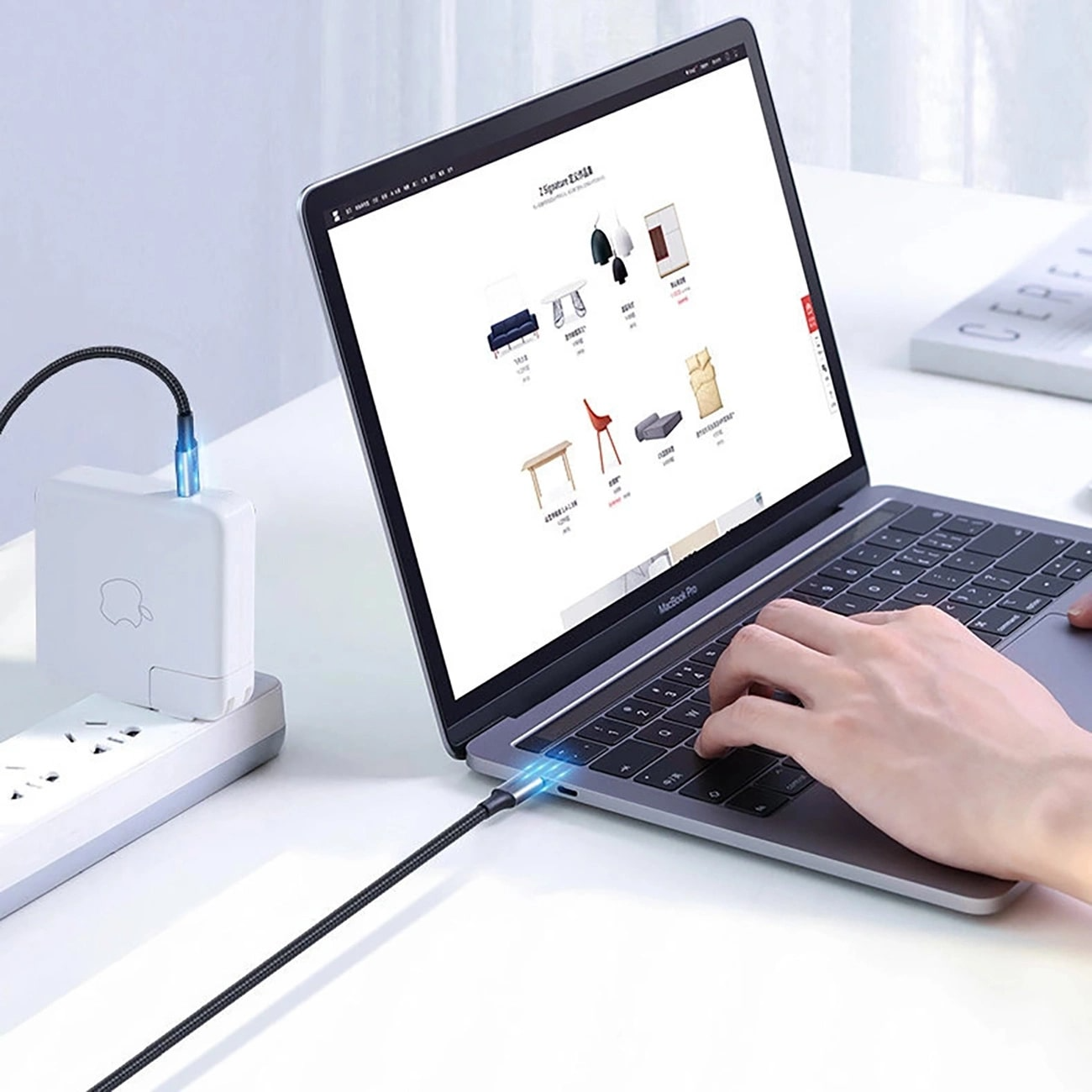 Cablu Date si Incarcare USB-C - USB-C UGREEN US316, 100W, 3m, Gri