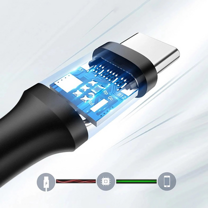 Cablu Date si Incarcare USB-A - USB-C UGREEN US184, 18W, 0.5m, Negru