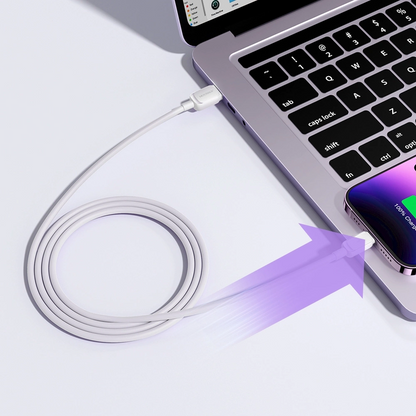 Cablu Date si Incarcare USB-A - Lightning Joyroom S-A14, 18W, 1.2m, Alb