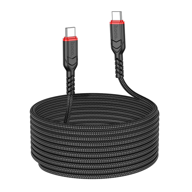 Cablu Date si Incarcare USB-C - USB-C HOCO X59 Victory, 60W, 3m, Negru