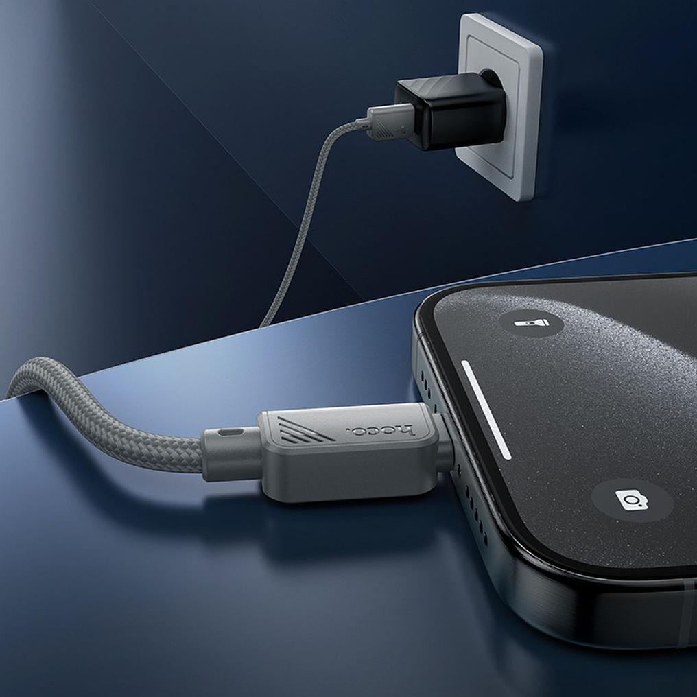 Cablu Date si Incarcare USB-A - USB-C HOCO X113, 18W, 1m, Gri