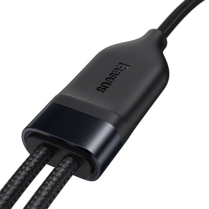 Cablu Date si Incarcare USB-C - Lightning / USB-C Baseus Flash Series 2in1, 100W, 1.2m, Negru CA1T2-F01