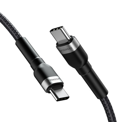 Cablu Date si Incarcare USB-C - USB-C WZK WNBCC1, 65W, 1m, Negru