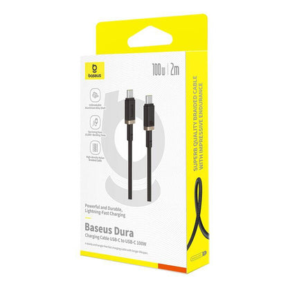 Cablu Date si Incarcare USB-C - USB-C Baseus Dura Series, 100W, 2m, Auriu P10377803U01-03