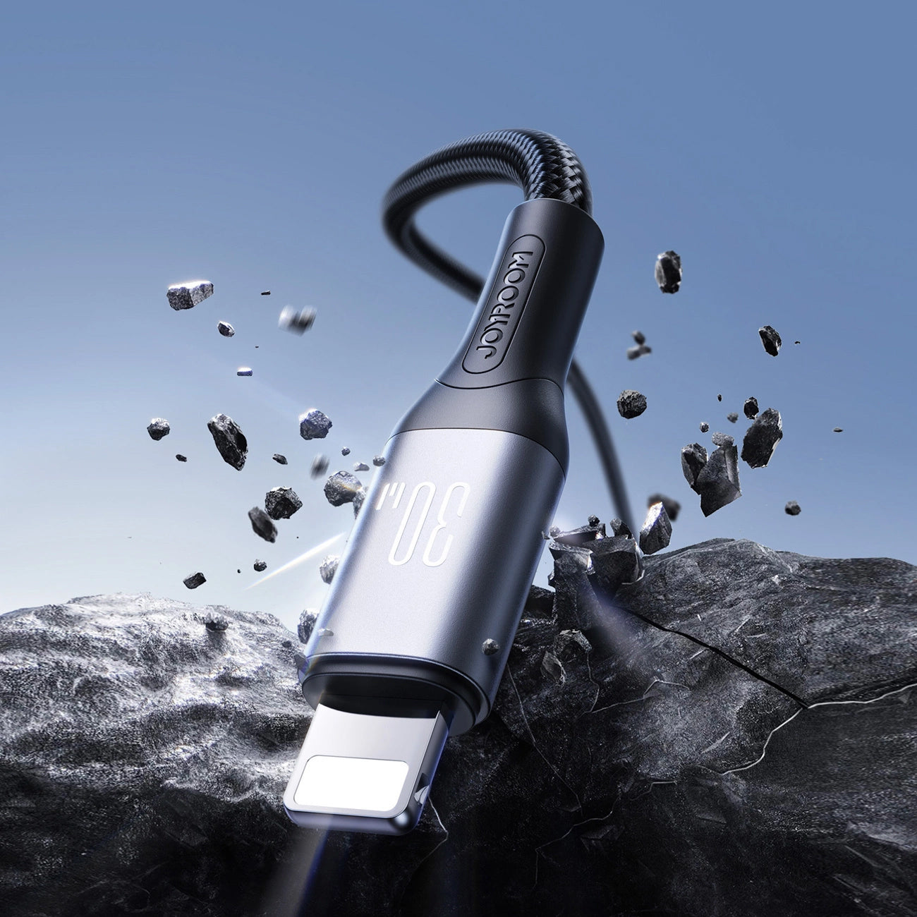 Cablu Date si Incarcare USB-C - Lightning Joyroom S-A28 Flash, 30W, 1m, Negru