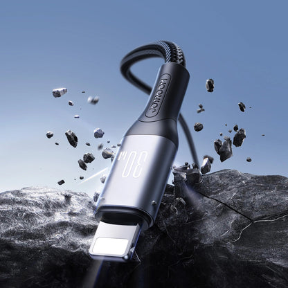 Cablu Date si Incarcare USB-C - Lightning Joyroom S-A28 Flash, 30W, 1m, Negru