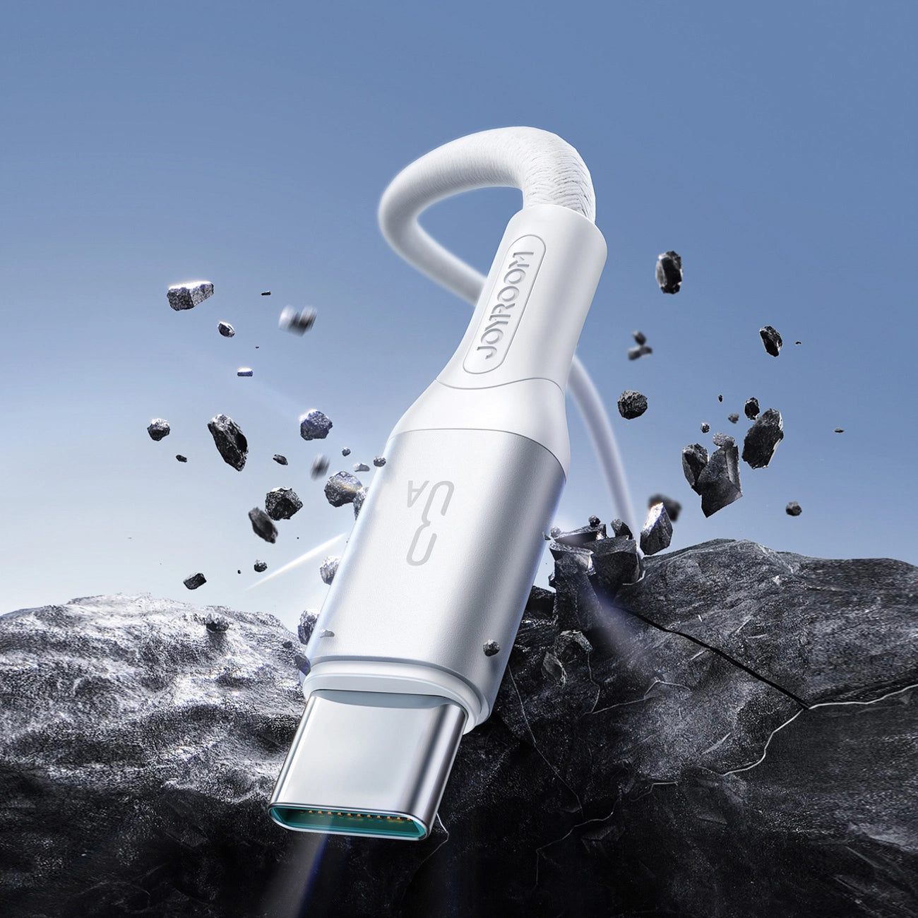 Cablu Date si Incarcare USB-A - USB-C Joyroom S-A28 Flash, 30W, 2m, Alb