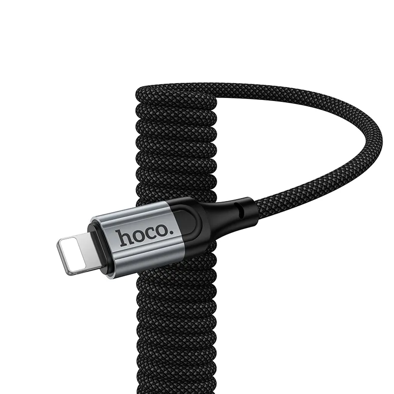 Cablu Date si Incarcare USB-C - Lightning HOCO X121, 27W, 1.5m, Negru