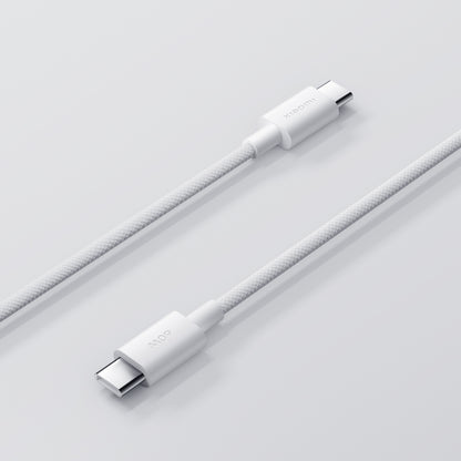 Cablu Date si Incarcare USB-C - USB-C Xiaomi, 60W, 1m, Alb BHR0878GL