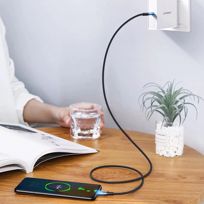 Cablu Date si Incarcare USB-C - USB-C UGREEN US316, 100W, 3m, Gri