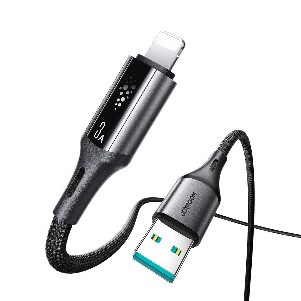 Cablu Date si Incarcare USB-A - Lightning Joyroom S-A60 StarTalk, 18W, 1.2m, Negru