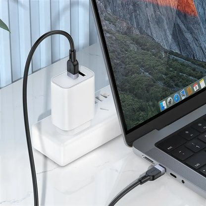 Cablu Date si Incarcare USB-C - USB-C HOCO X109, 60W, 3m, Negru