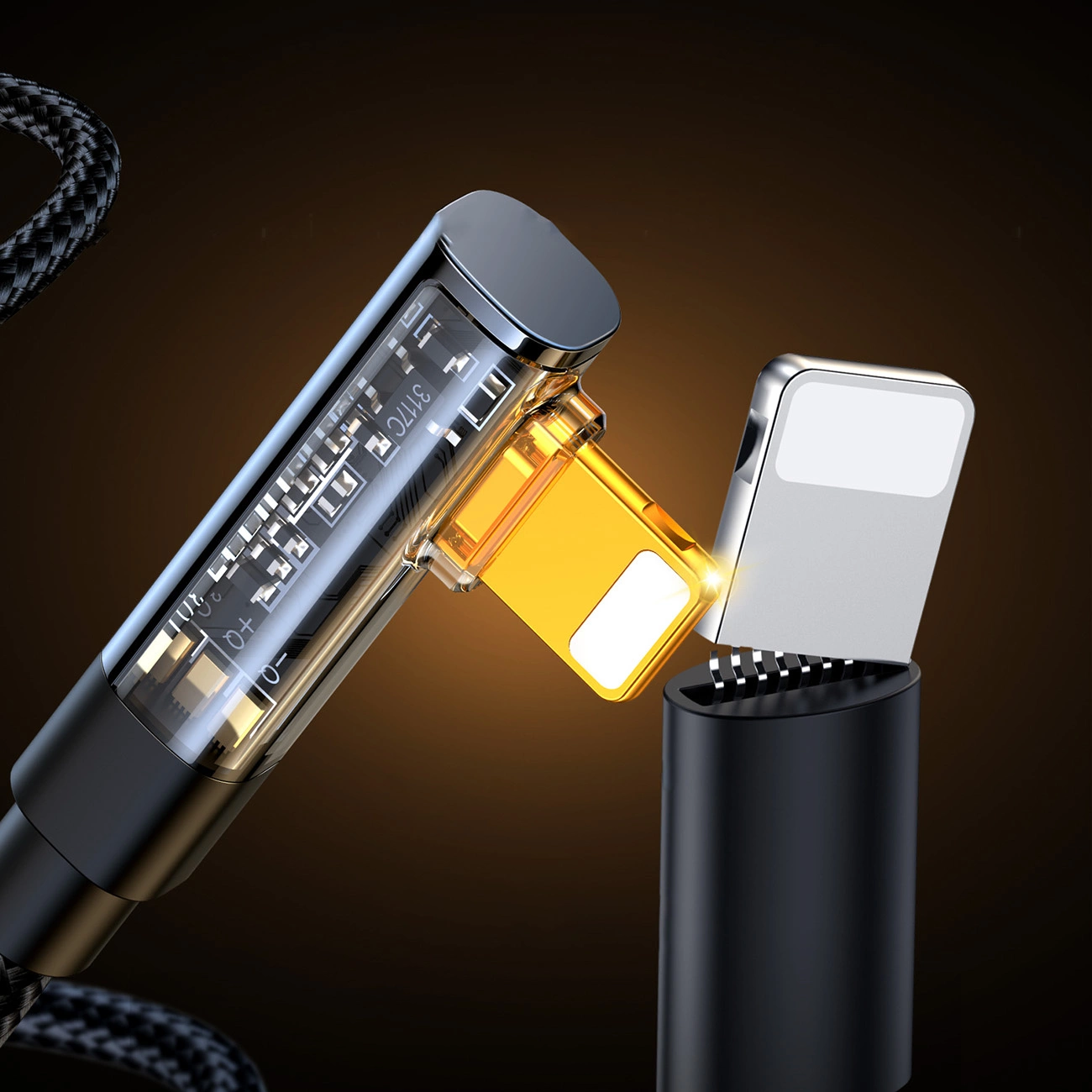 Cablu Date si Incarcare USB-A - Lightning Joyroom S-UL012A6 Angled, 18W, 1.2m, Negru