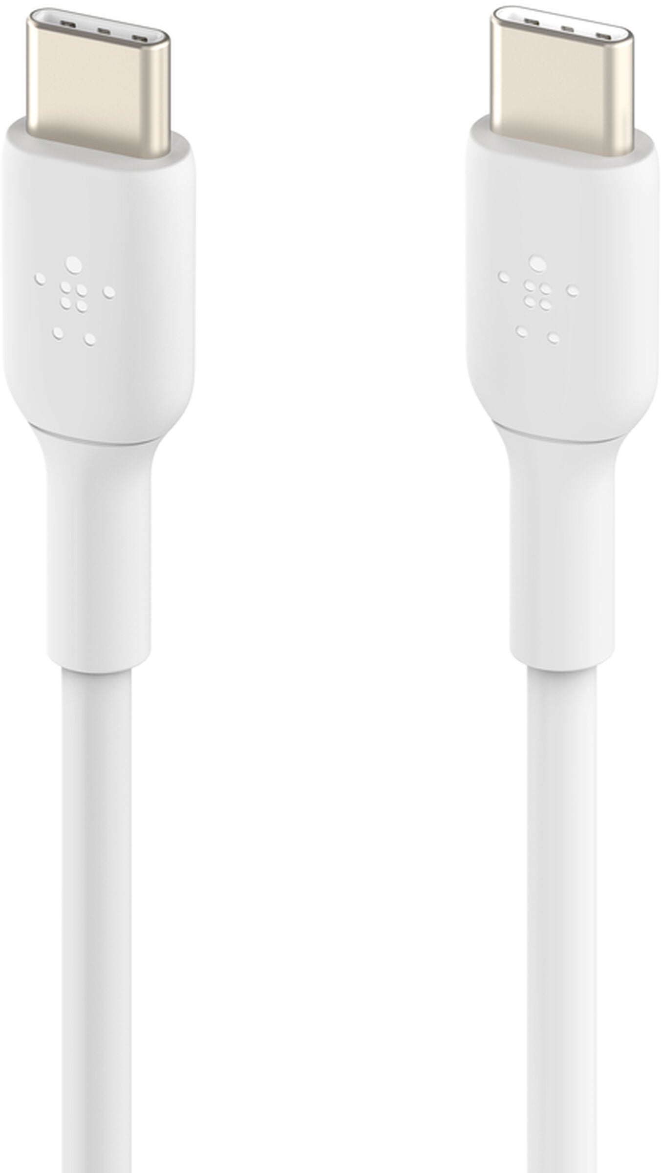 Cablu Date si Incarcare USB-C - USB-C Belkin BoostCharge, 60W, 1m, Set 2 bucati, Alb CAB003bt1MWH2PK