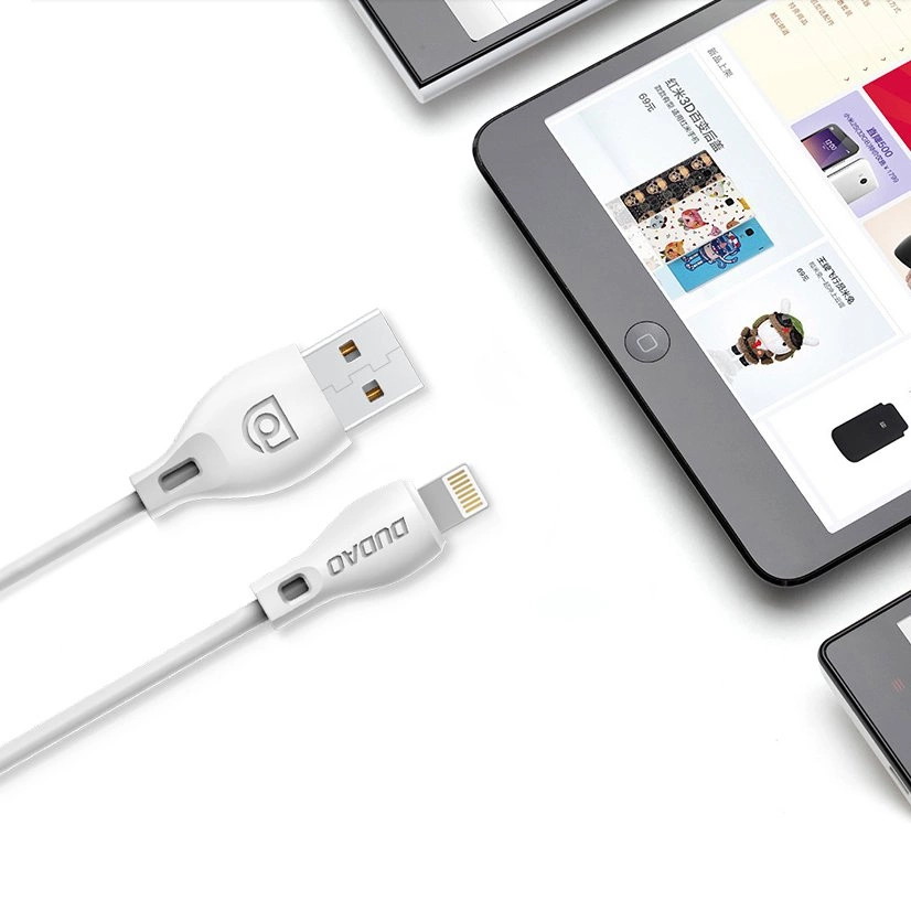 Cablu Date si Incarcare USB-A - Lightning Dudao L4L, 18W, 1m, Alb