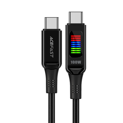 Cablu Date si Incarcare USB-C - USB-C Acefast C7-03, 100W, 1.2m, Negru