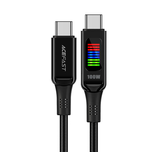 Cablu Date si Incarcare USB-C - USB-C Acefast C7-03, 100W, 1.2m, Negru