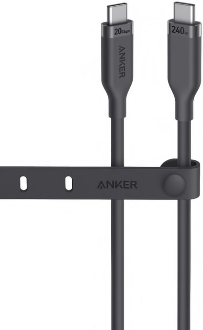 Cablu Date si Incarcare USB-C - USB-C Anker, 240W, 0.9m, Negru A80N1H11