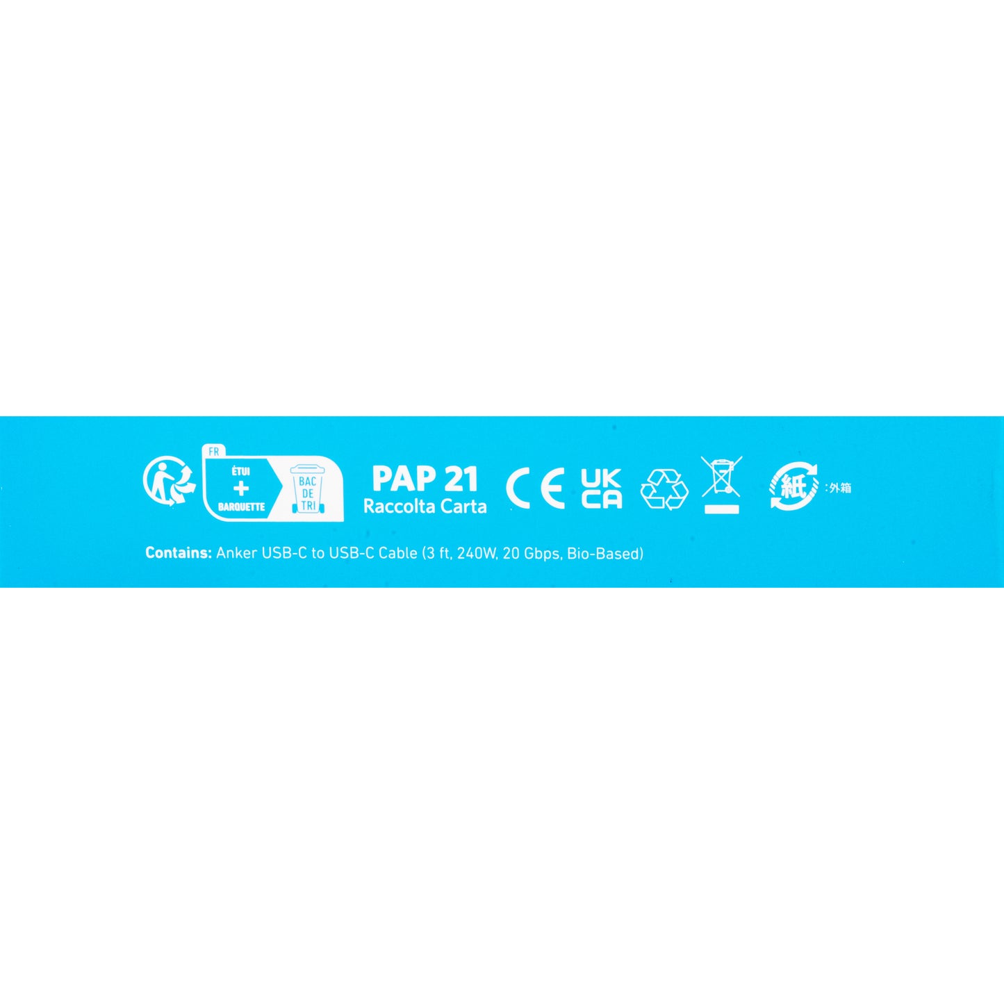 Cablu Date si Incarcare USB-C - USB-C Anker, 240W, 0.9m, Negru A80N1H11