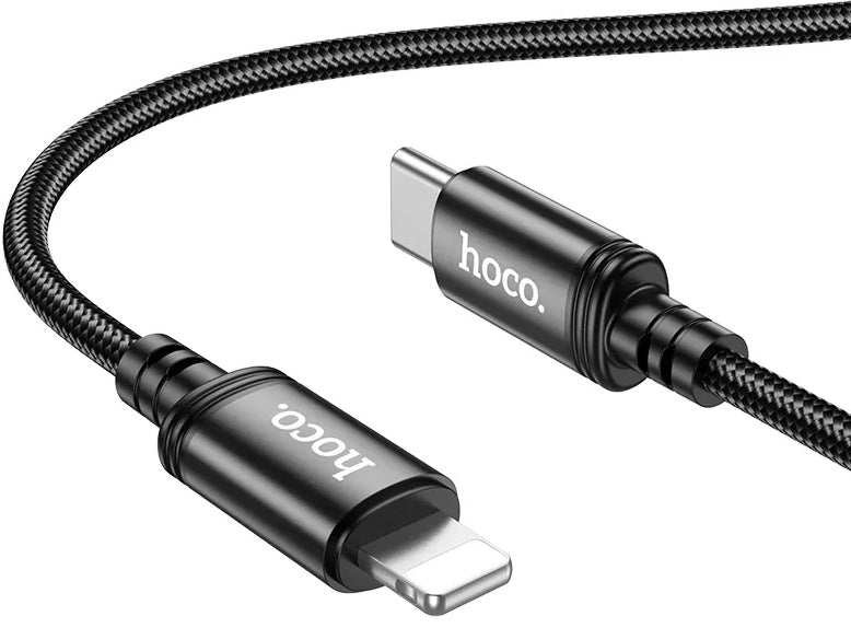 Cablu Date si Incarcare USB-C - Lightning HOCO X89, 27W, 2m, Negru