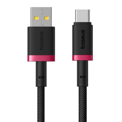 Cablu Date si Incarcare USB-A - USB-C Baseus Dura Series, 60W, 2m, Rosu P10377802U01-03