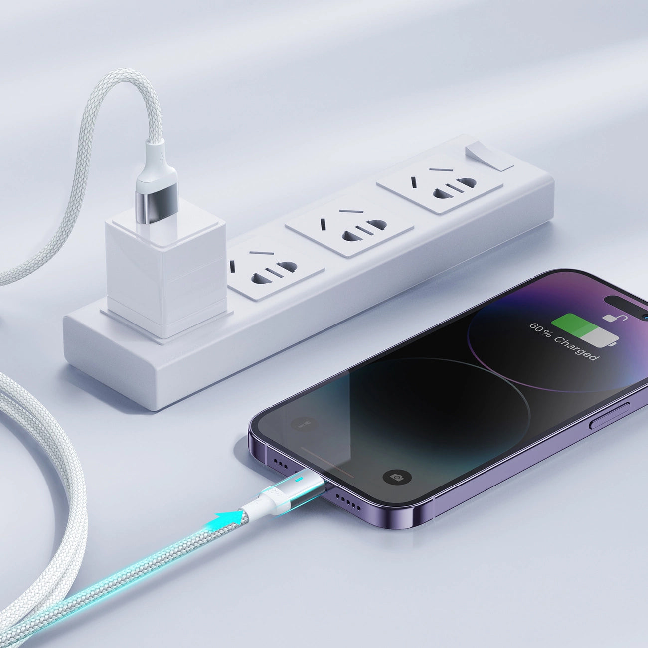 Cablu Date si Incarcare USB-A - Lightning Joyroom A10, 18W, 1.2m, Alb