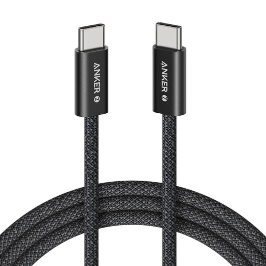 Cablu Date si Incarcare USB-C - USB-C Anker Zolo, 240W, 1.8m, Negru A8060H12
