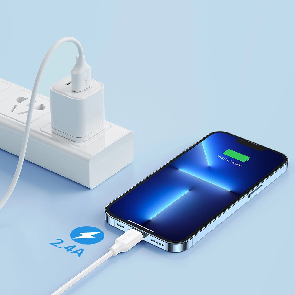 Cablu Date si Incarcare USB-A - Lightning Joyroom S-A9, 18W, 1m, Alb