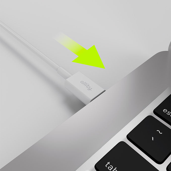 Cablu Date si Incarcare USB-C - USB-C Allity. AUC-03, 100W, 1m, Alb