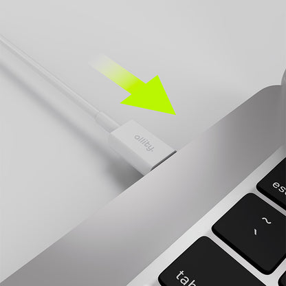 Cablu Date si Incarcare USB-C - USB-C Allity. AUC-03, 100W, 1m, Alb