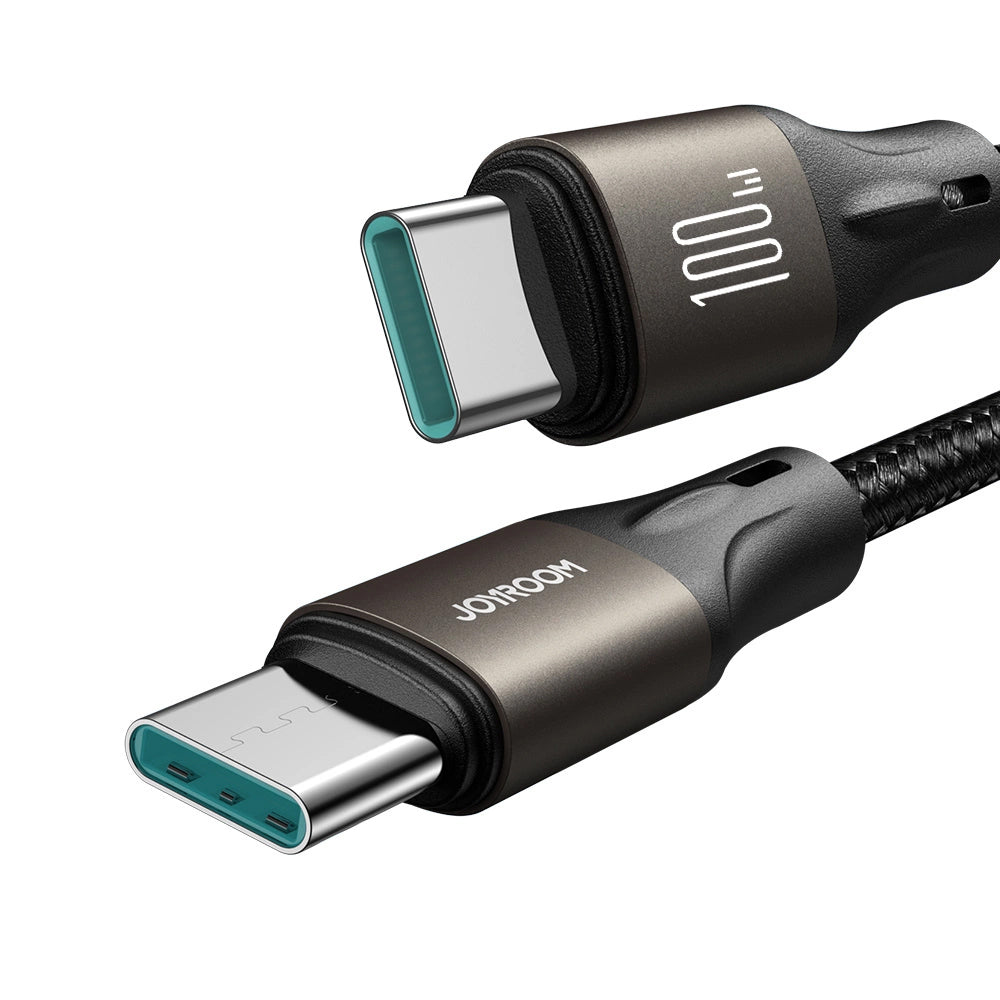 Cablu Date si Incarcare USB-C - USB-C Joyroom S-A25 Light-Speed, 100W, 1.2m, Negru
