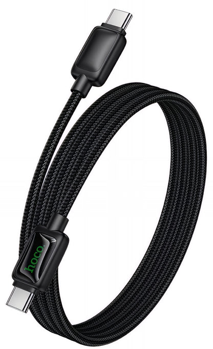 Cablu Date si Incarcare USB-C - USB-C HOCO U146, 60W, 1.2m, Negru