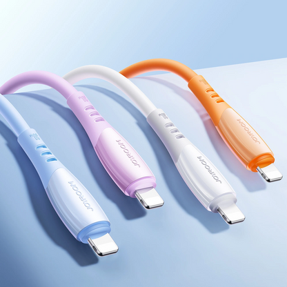 Cablu Date si Incarcare USB-C - Lightning Joyroom S-A59 Vibrant, 30W, 1.2m, Albastru