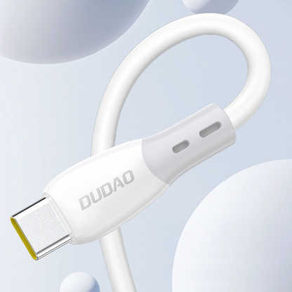 Cablu Date si Incarcare USB-C - USB-C Dudao L25SC, 60W, 2m, Alb