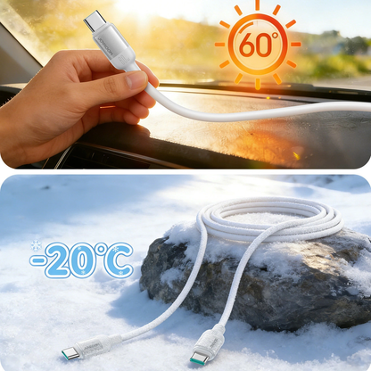 Cablu Date si Incarcare USB-C - USB-C Joyroom S-A62 Lively, 60W, 1.2m, Alb