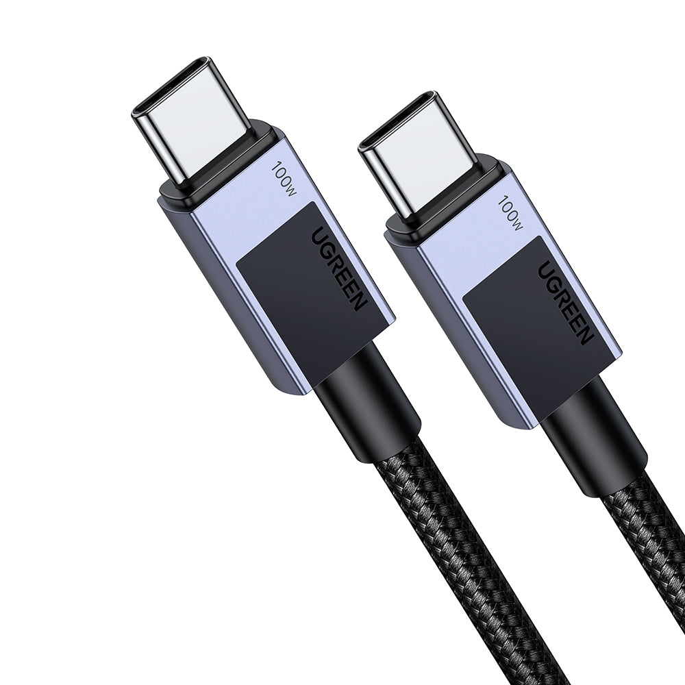 Cablu Date si Incarcare USB-C - USB-C UGREEN L512, 100W, 0.5m, Gri
