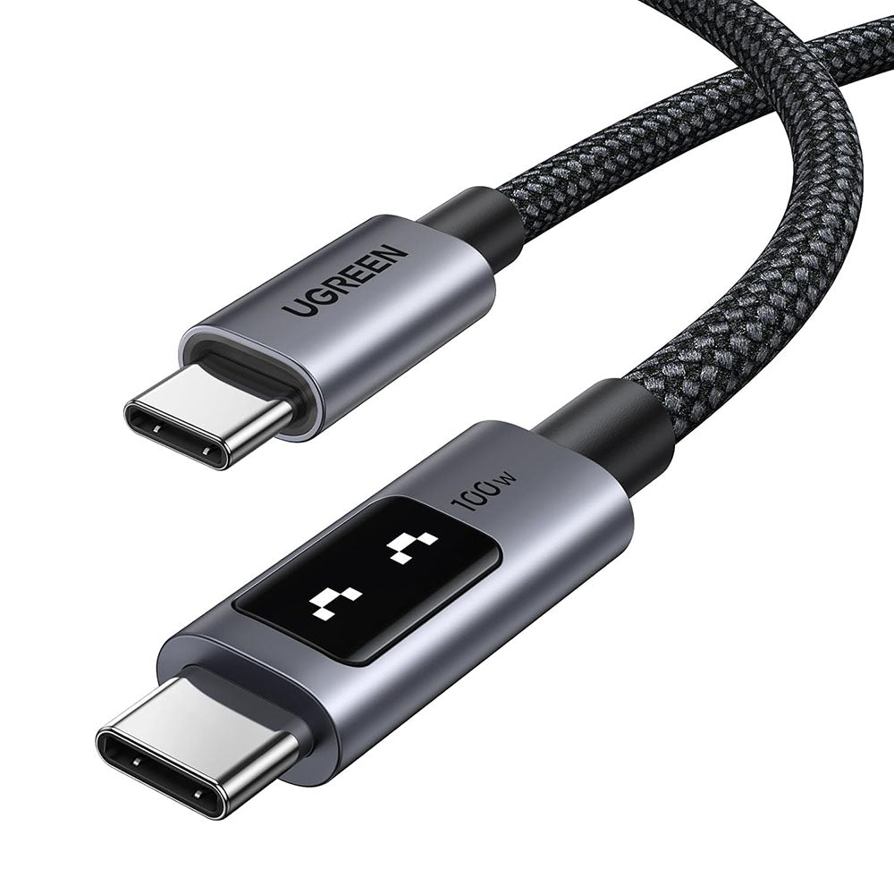 Cablu Date si Incarcare USB-C - USB-C UGREEN L509, 100W, 2m, Gri