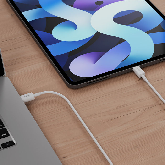 Cablu Date si Incarcare USB-C - USB-C Allity. AUC-03, 100W, 1m, Alb