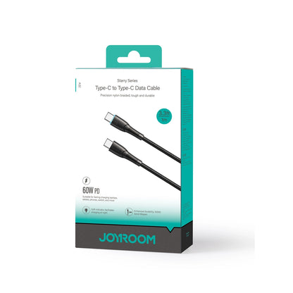 Cablu Date si Incarcare USB-C - USB-C Joyroom S-A32, 60W, 1m, Negru