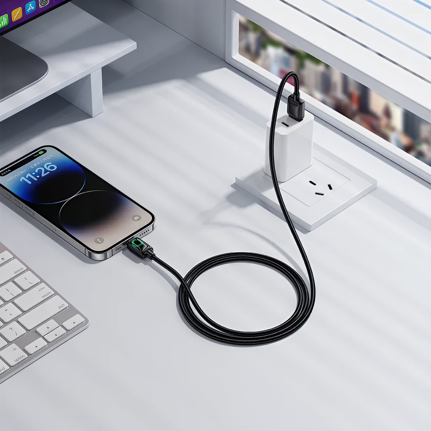 Cablu Date si Incarcare USB-A - Lightning HOCO U146, 12W, 1.2m, Negru